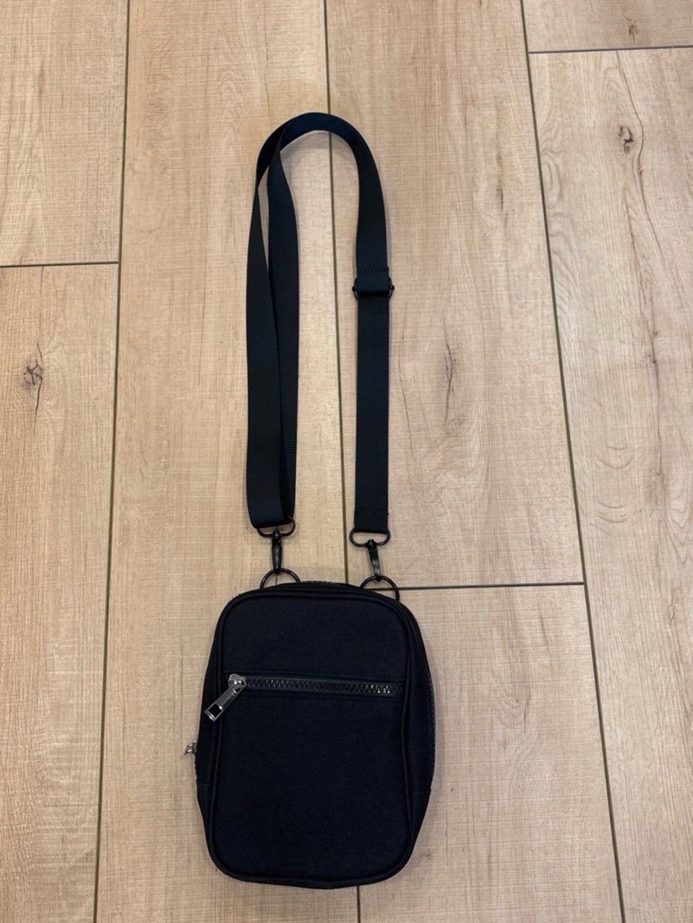 Black Minimalist Crossbody/Mini Backpack Bag